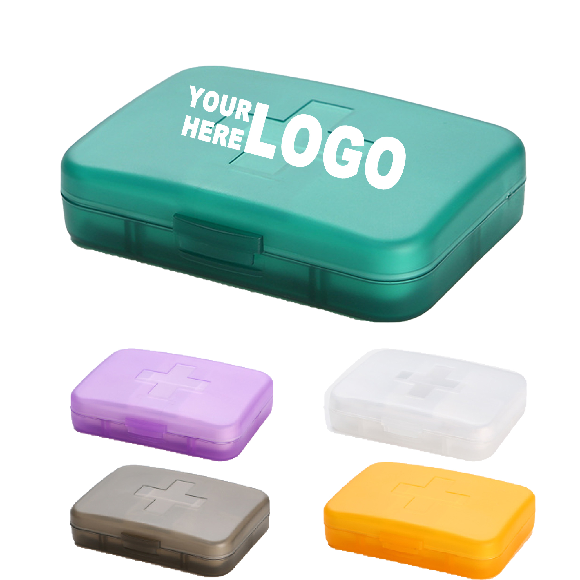 Cross-Shaped Six-Compartment Pill Box 2