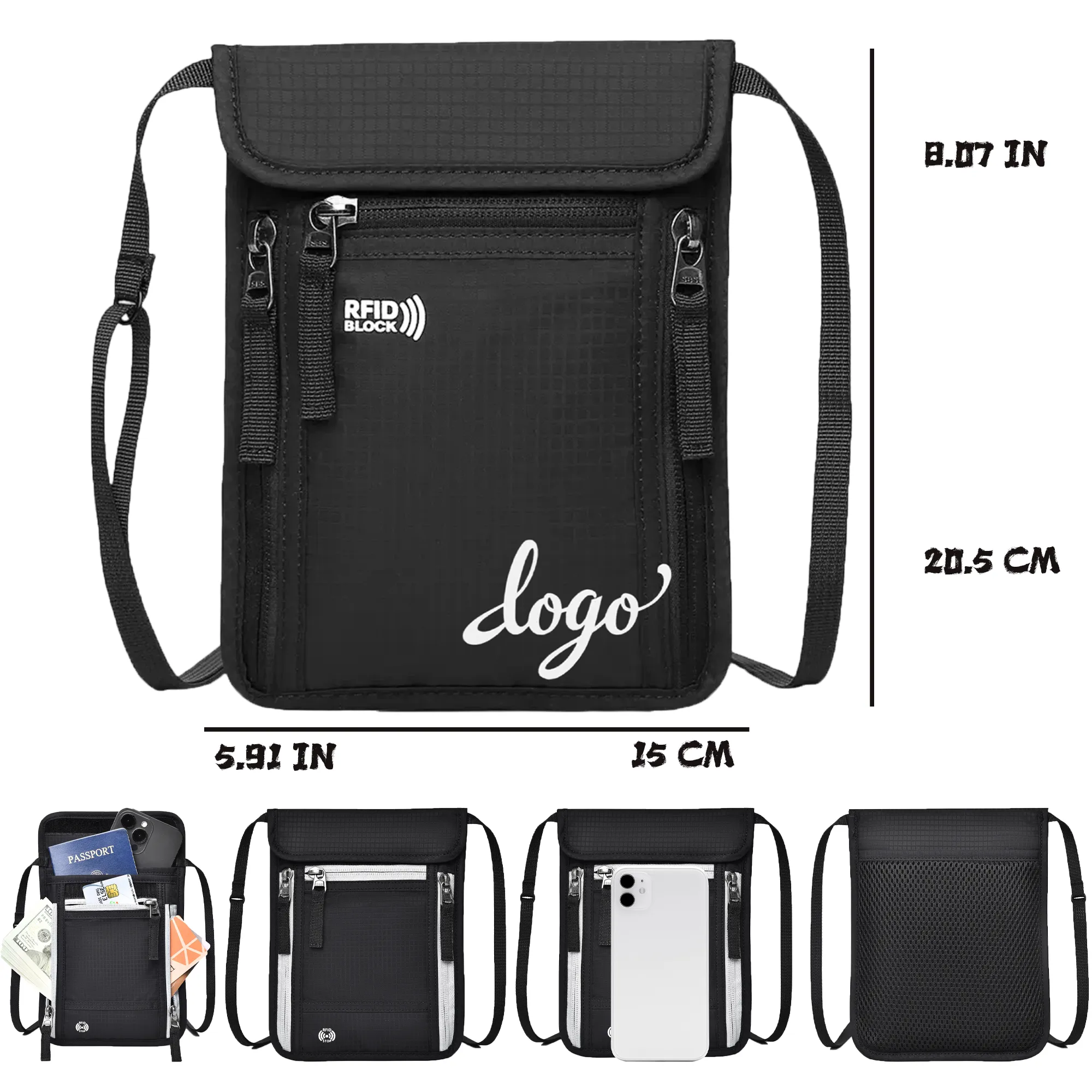 RFID-Blocking Waterproof Multi-Function Document Holder 4