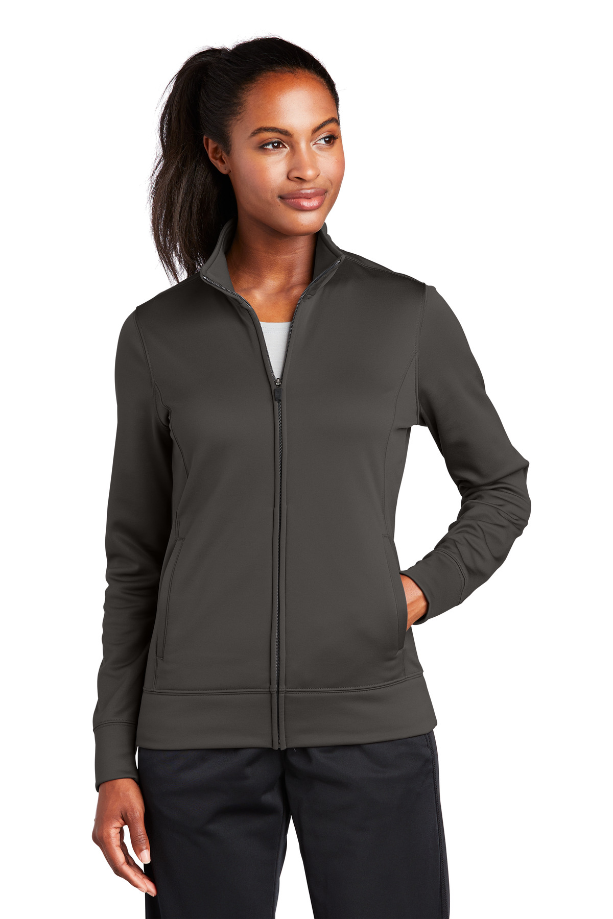Sport-Tek® Women's Sport-Wick Fleece Full-Zip Jacket 34