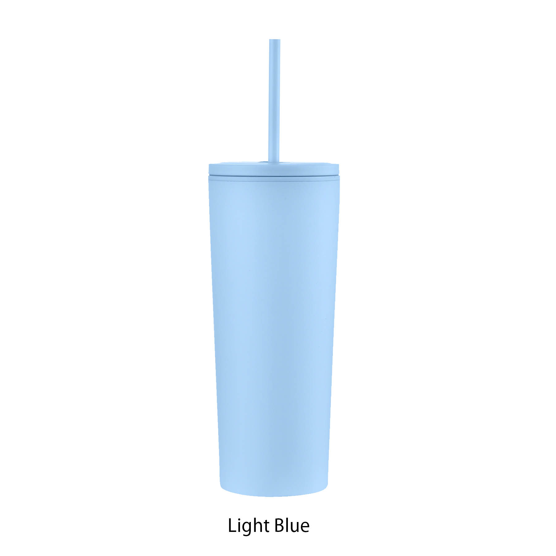 24 oz. Straw Double Wall Tumbler w/Leak Proof Lid 6