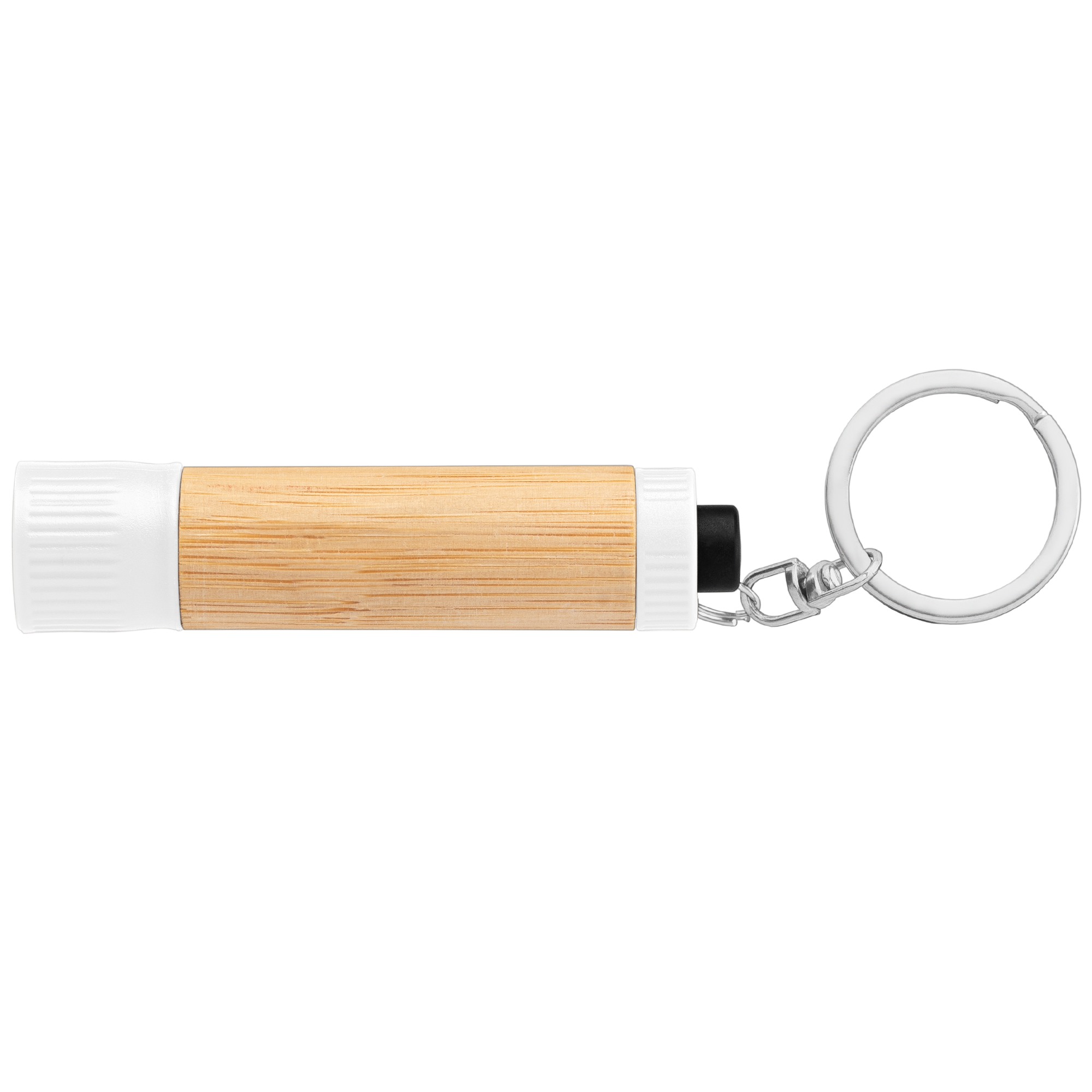 Bamboo LED Flashlight with Keyring 12