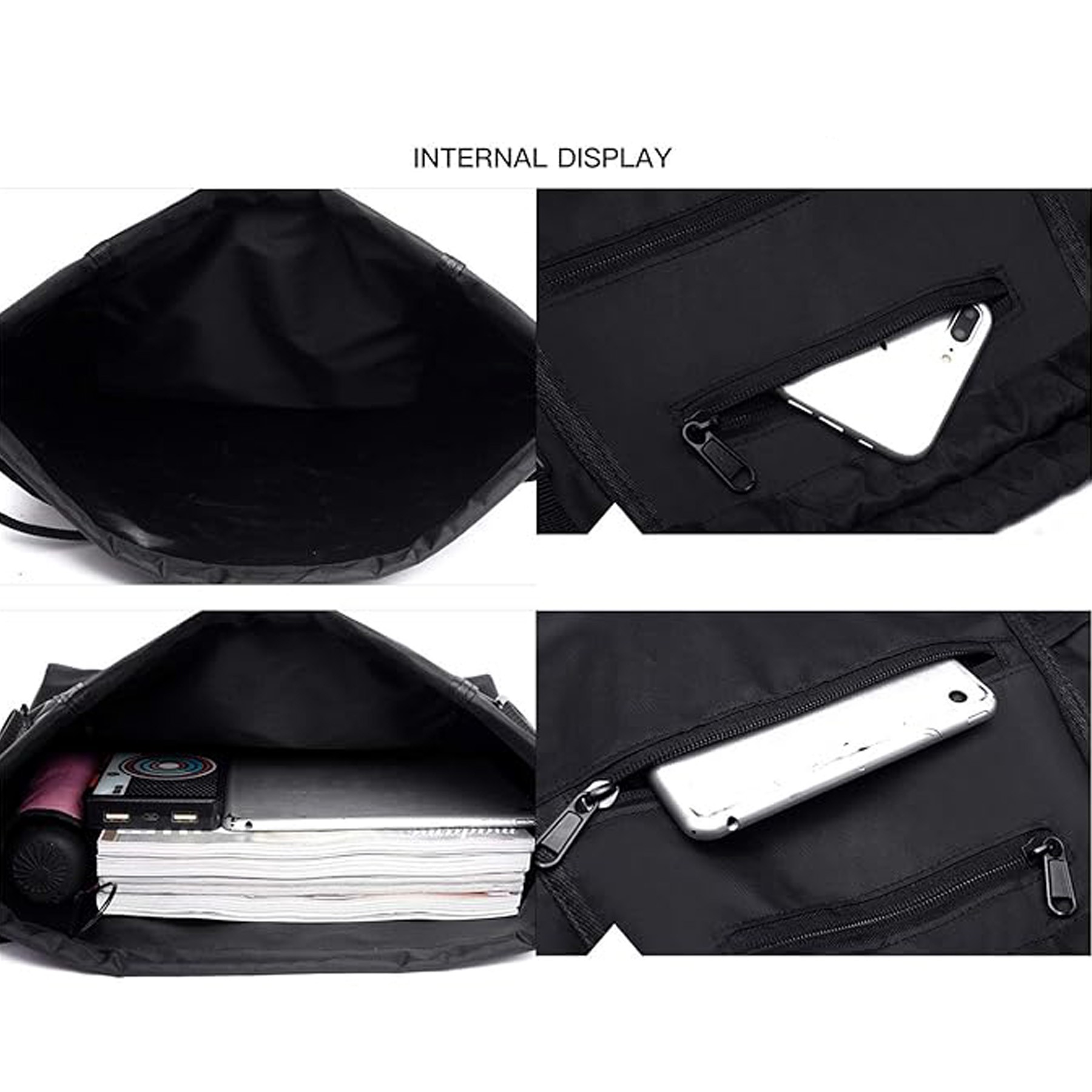 Drawstring Basketball Backpack Waterproof Sports Gym Bag 6