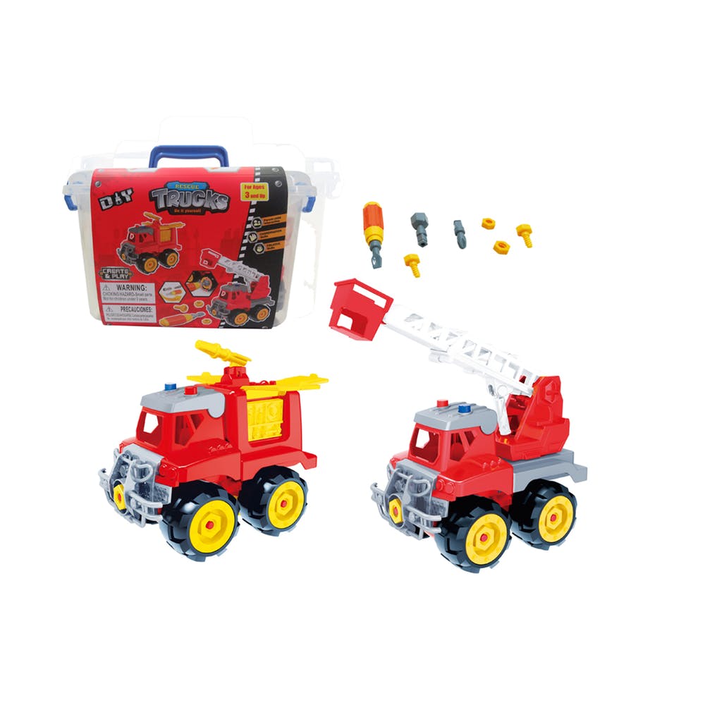 DIY Rescue Truck Sets - 15 Piece Set Assembly 2