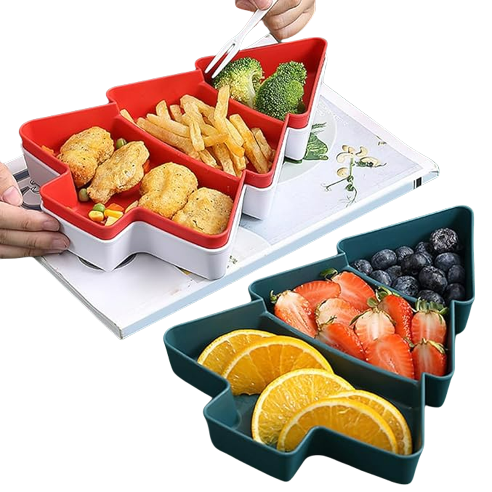 Christmas Tree Serving Platter Tray 5