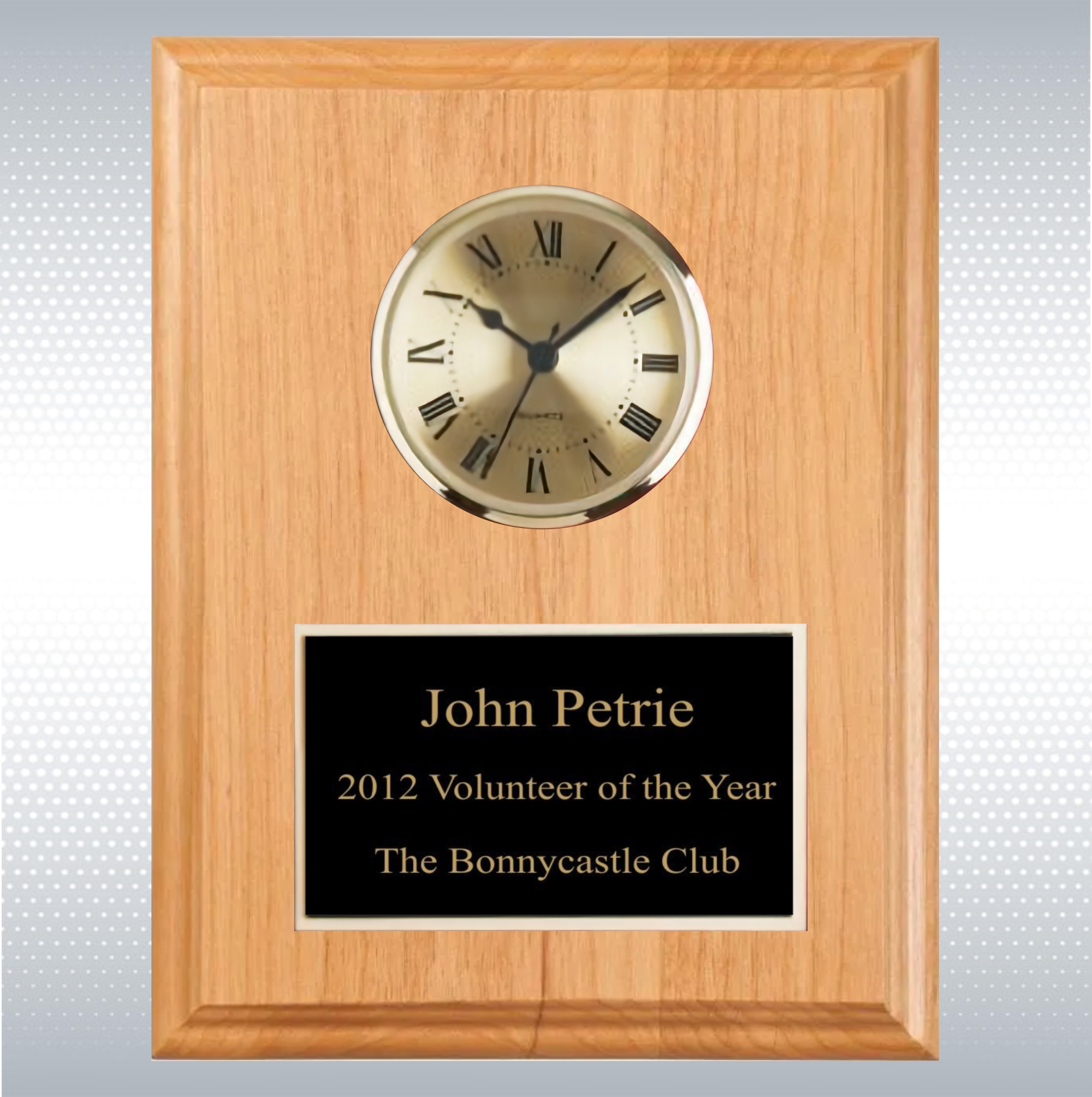 Alderwood Solid Wood Plaque Clock 4