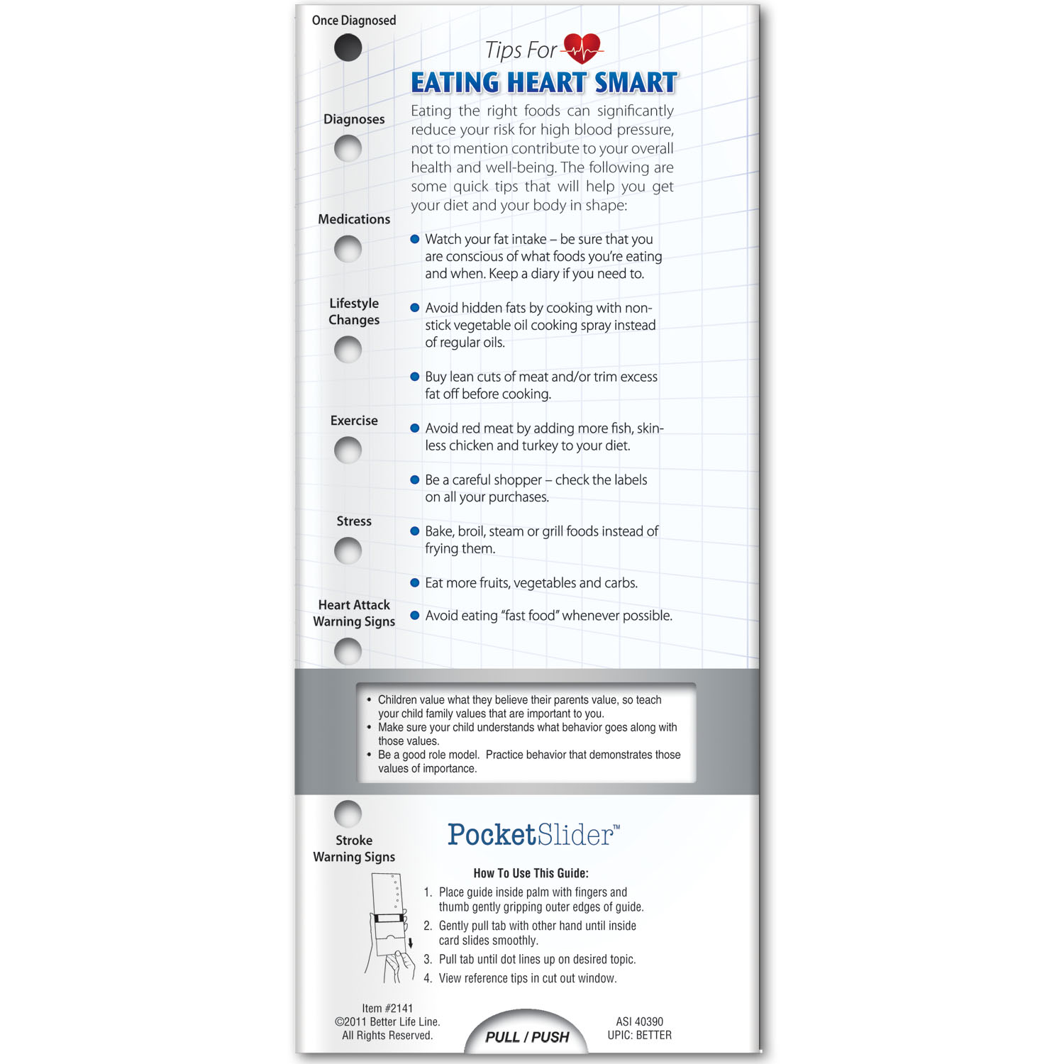 Pocket Slider - Blood Pressure: Healthy Living 1