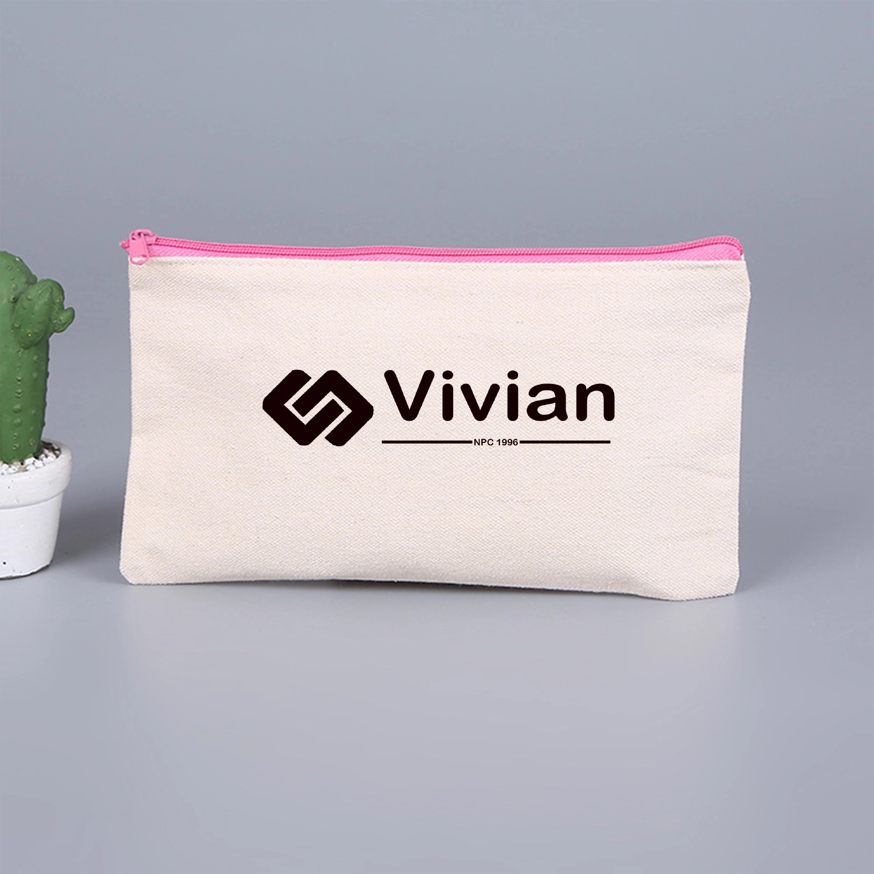 Canvas Zipper Pencil Case 1