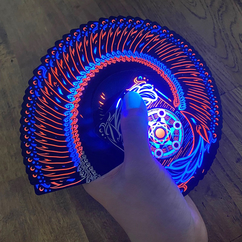 Fluorescent Paper Playing Card 1
