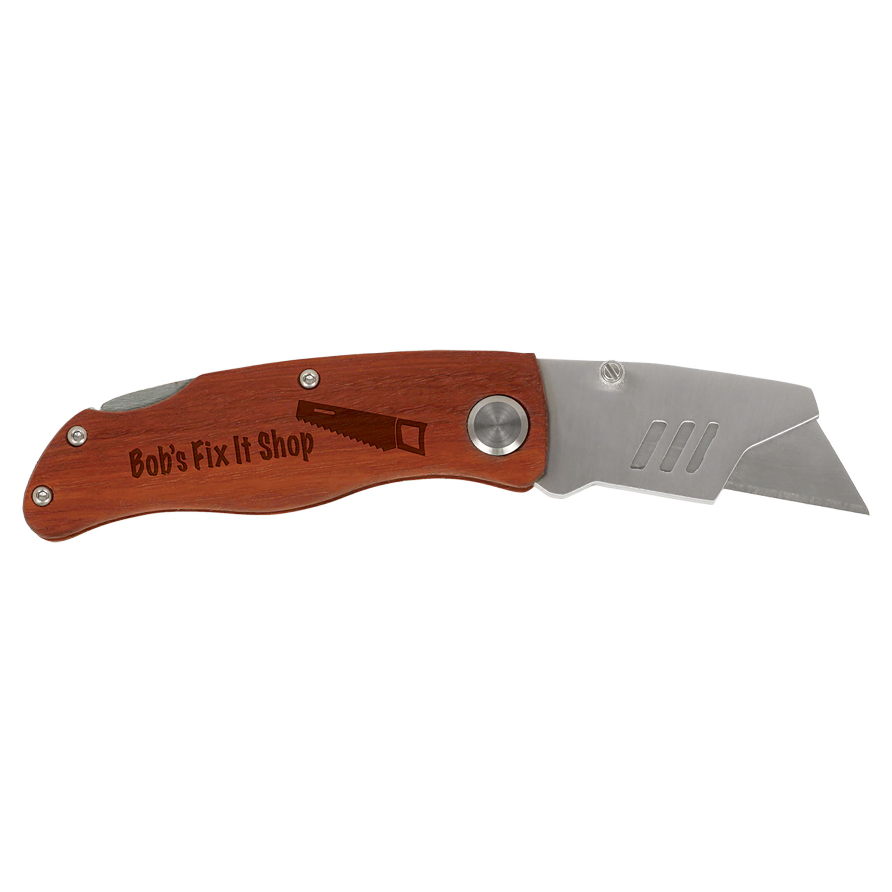 4" Wood Handle Utility Knife 1