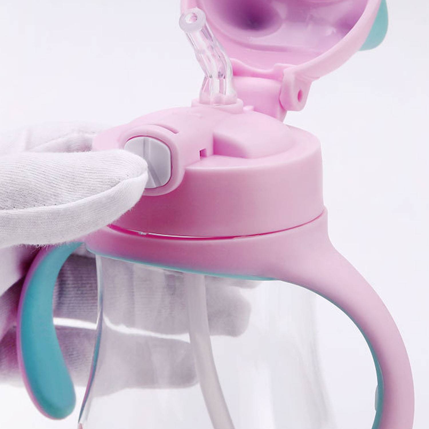 13oz Portable Leak-Proof Safe Toddler Silicone Straw Cup 3