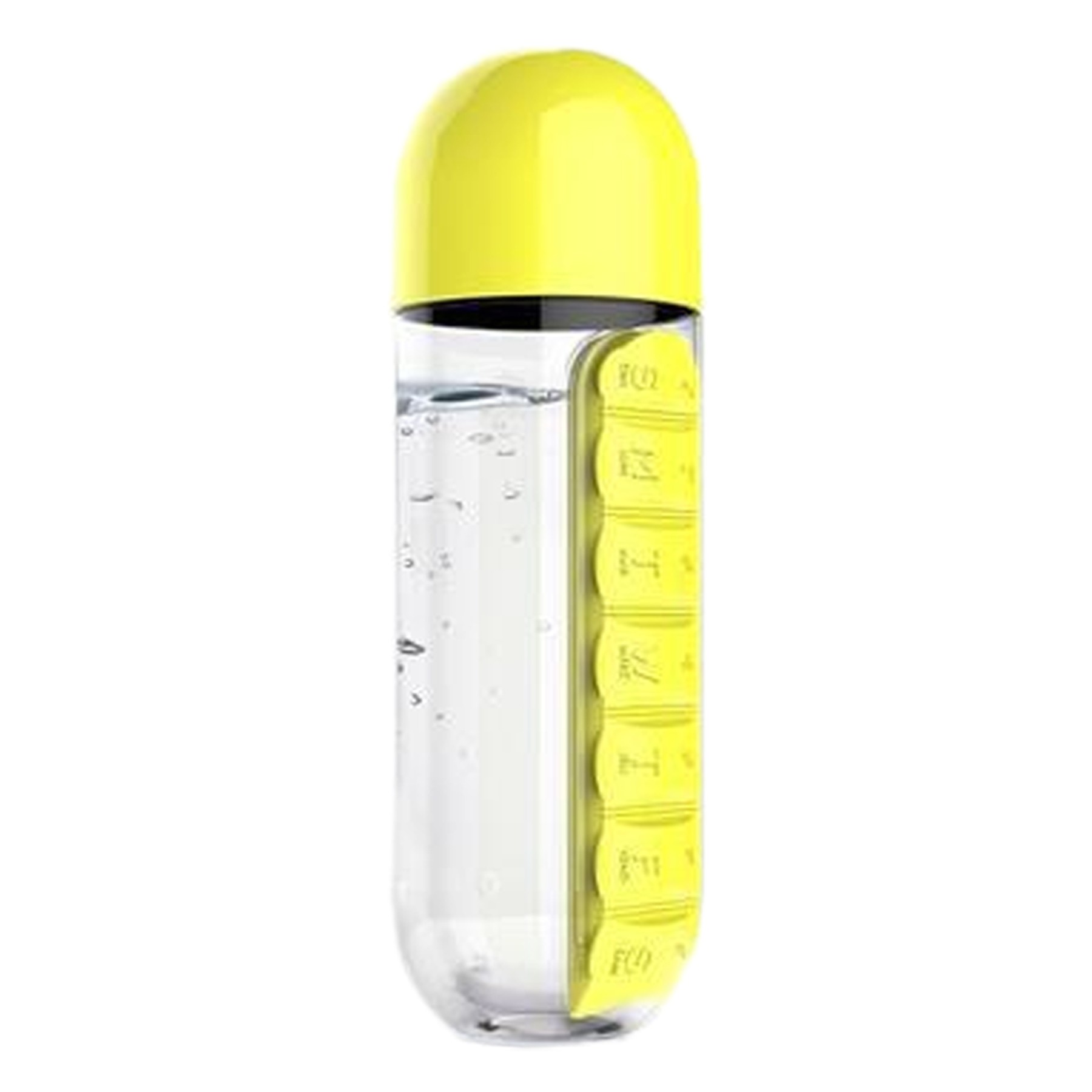 20Oz Water Bottle W/ 7-Day Pill Box 7