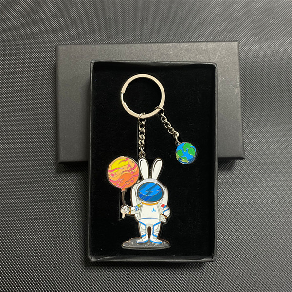Custom metal cartoon paint keychain key pendant 2