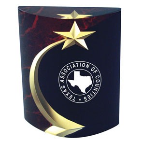 Shooting Star Marblelized Award 3