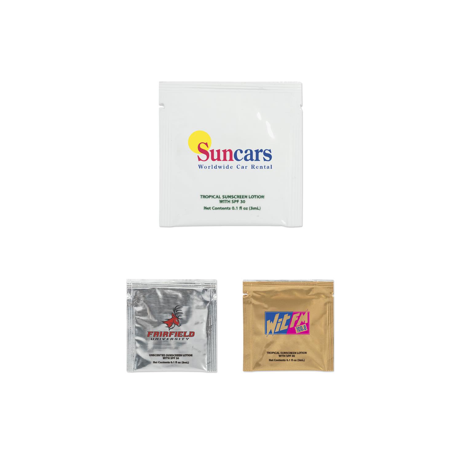 Small Sunscreen Packets