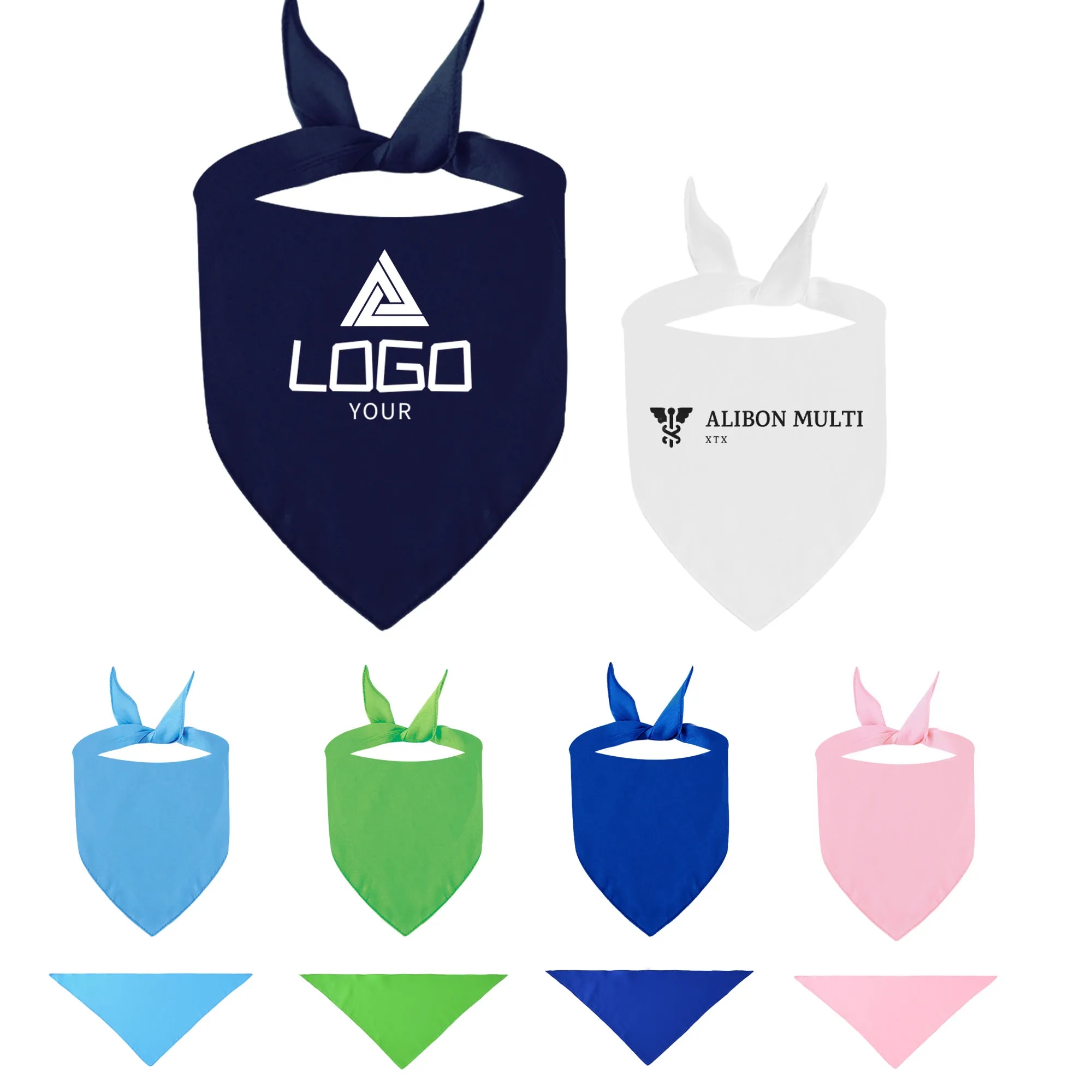 MOQ 100PCS Pet Triangle Towel Saliva Bandana 2