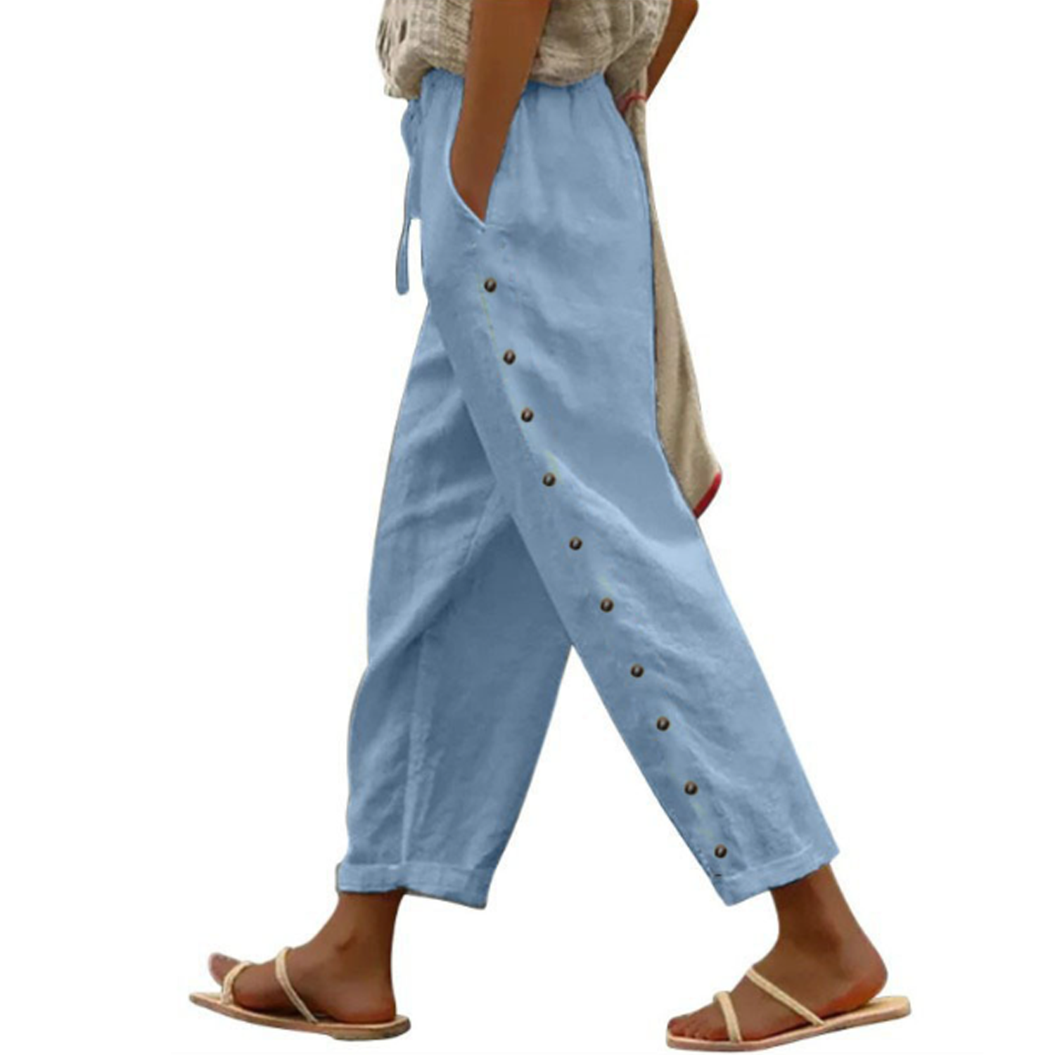Autumn Women's Loose Casual Cropped Trousers 6