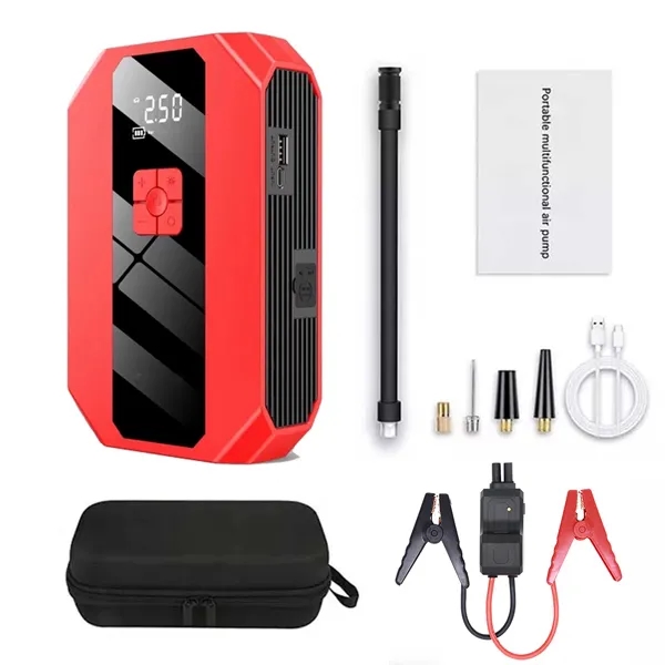 12V Multifunctional Jump Starter with Air Compressor 3
