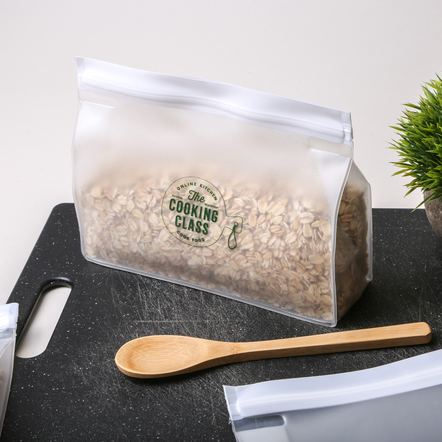 SlipZip Horizontal Gusseted Reusable Storage Bag 4