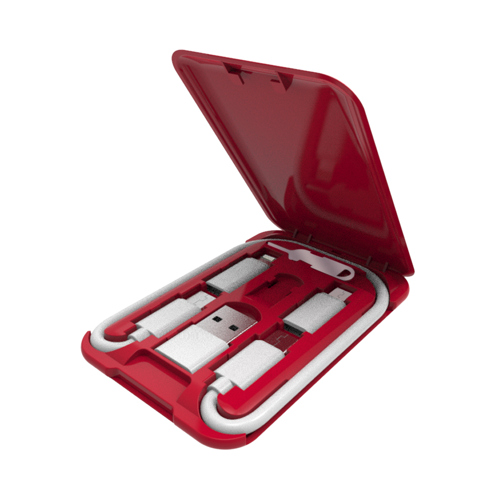 Eco-Friendly 6-in-1 Charging Cable Kit Wheat Straw 6