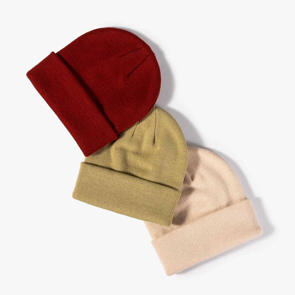 Autumn And Winter Solid Color Warm Knitted Hat 5
