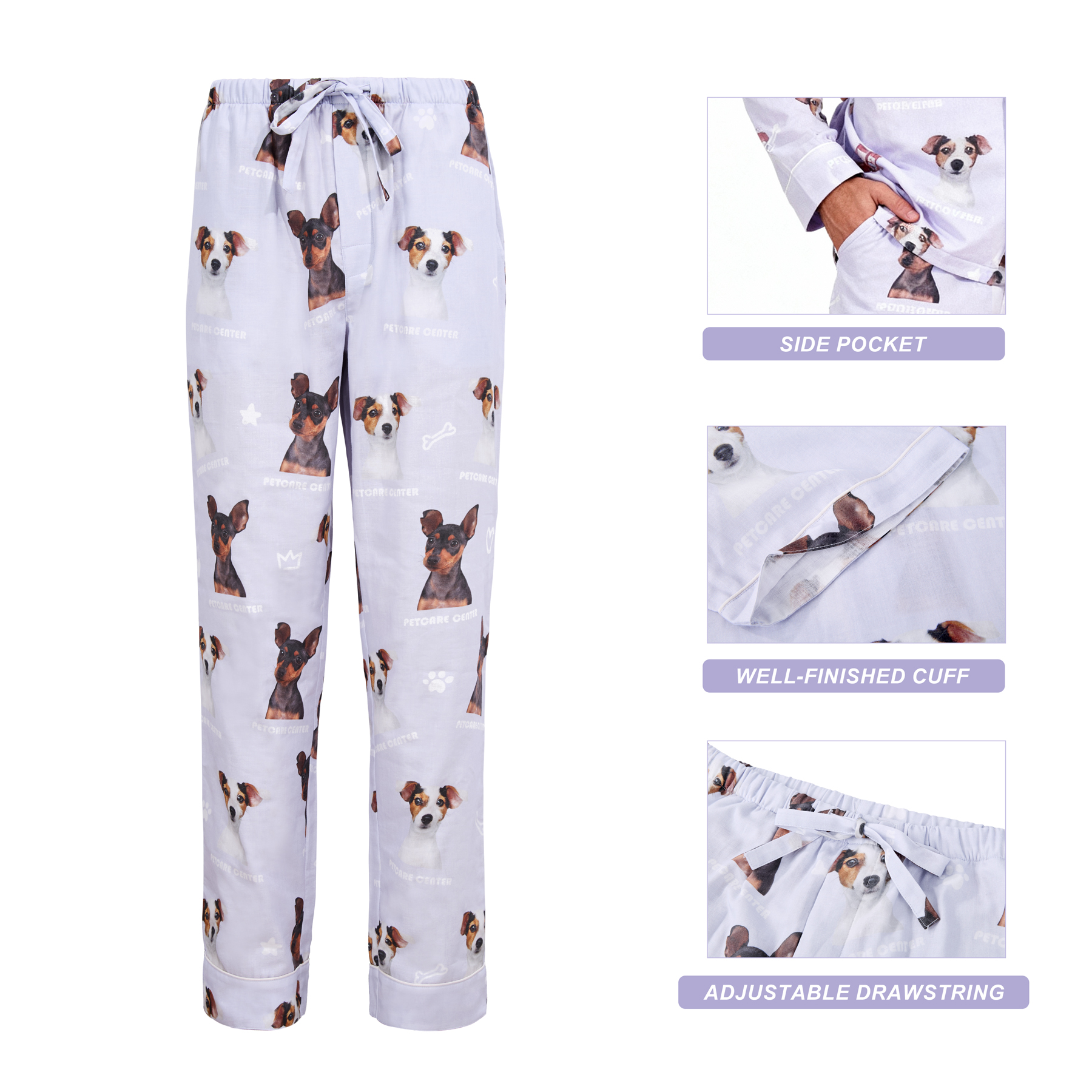 100% Cotton Double-Gauze Unisex Pajama Set 10