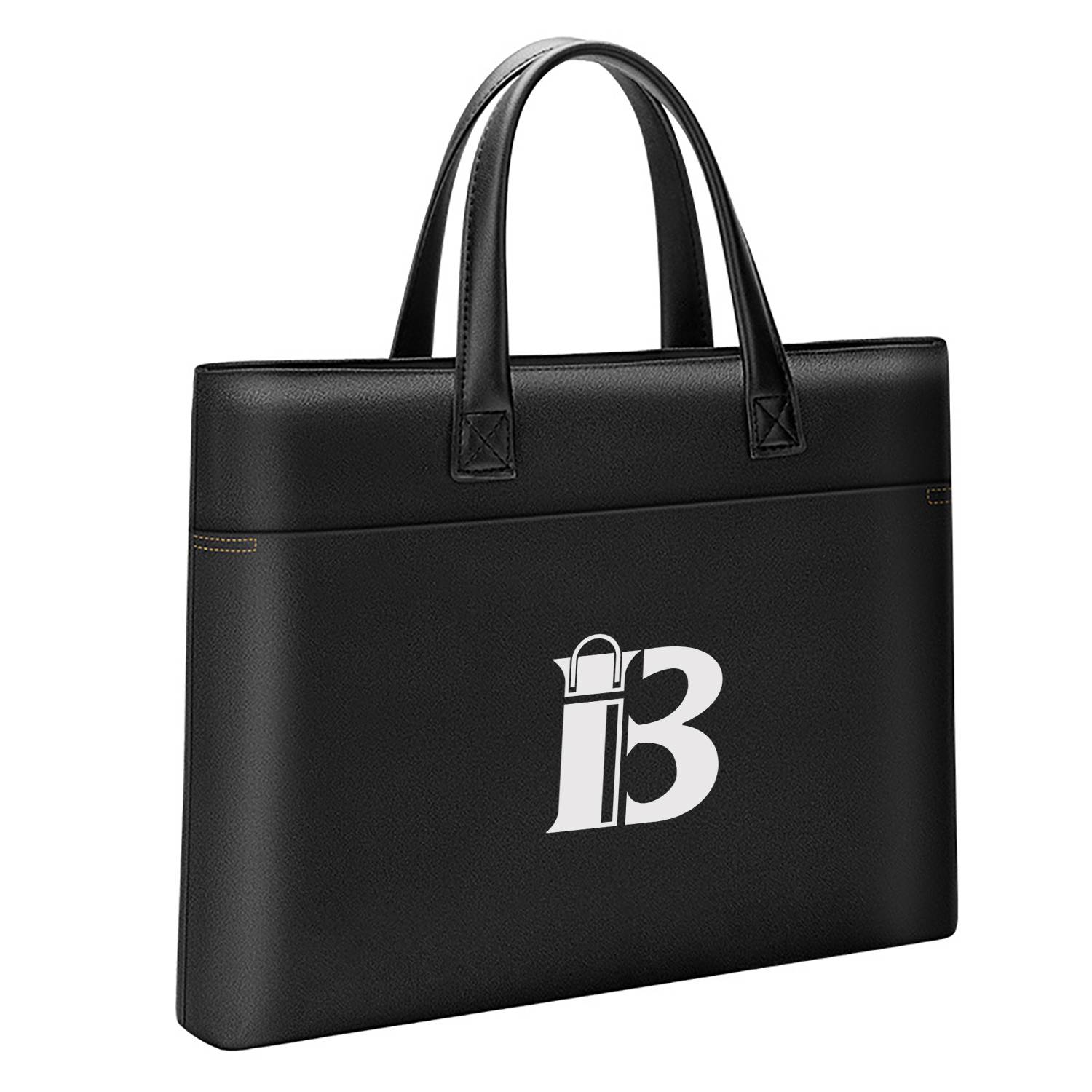 Large Capacity Waterproof Canvas Briefcase W/ Zipper 9