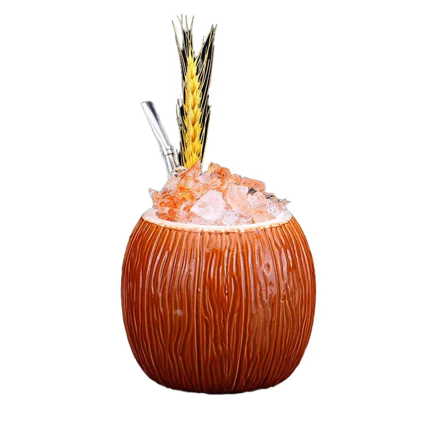 18oz Ceramic Coconut Shell Women's Personalized Cocktail Cup 5