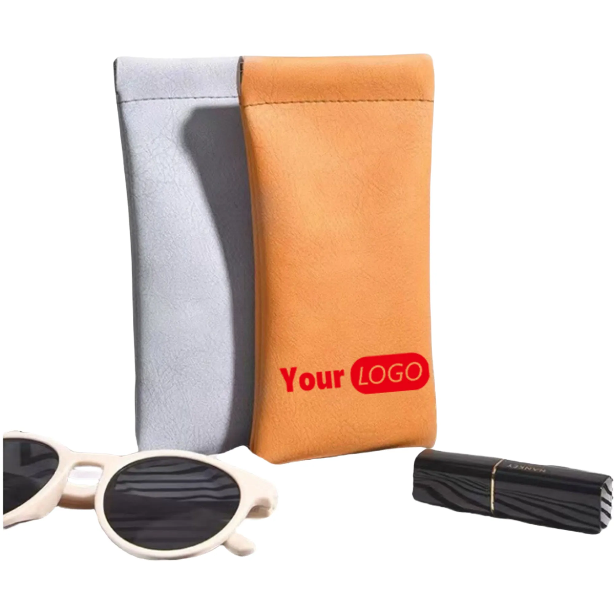 PU Leather Glasses Bag