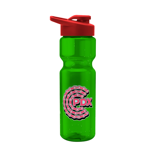 Blazer 28oz Transparent Bike Bottle w/Drink-thru Lid 2537