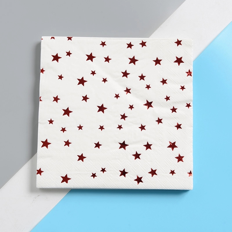 Custom Gold Star Luncheon Napkins Paper 5