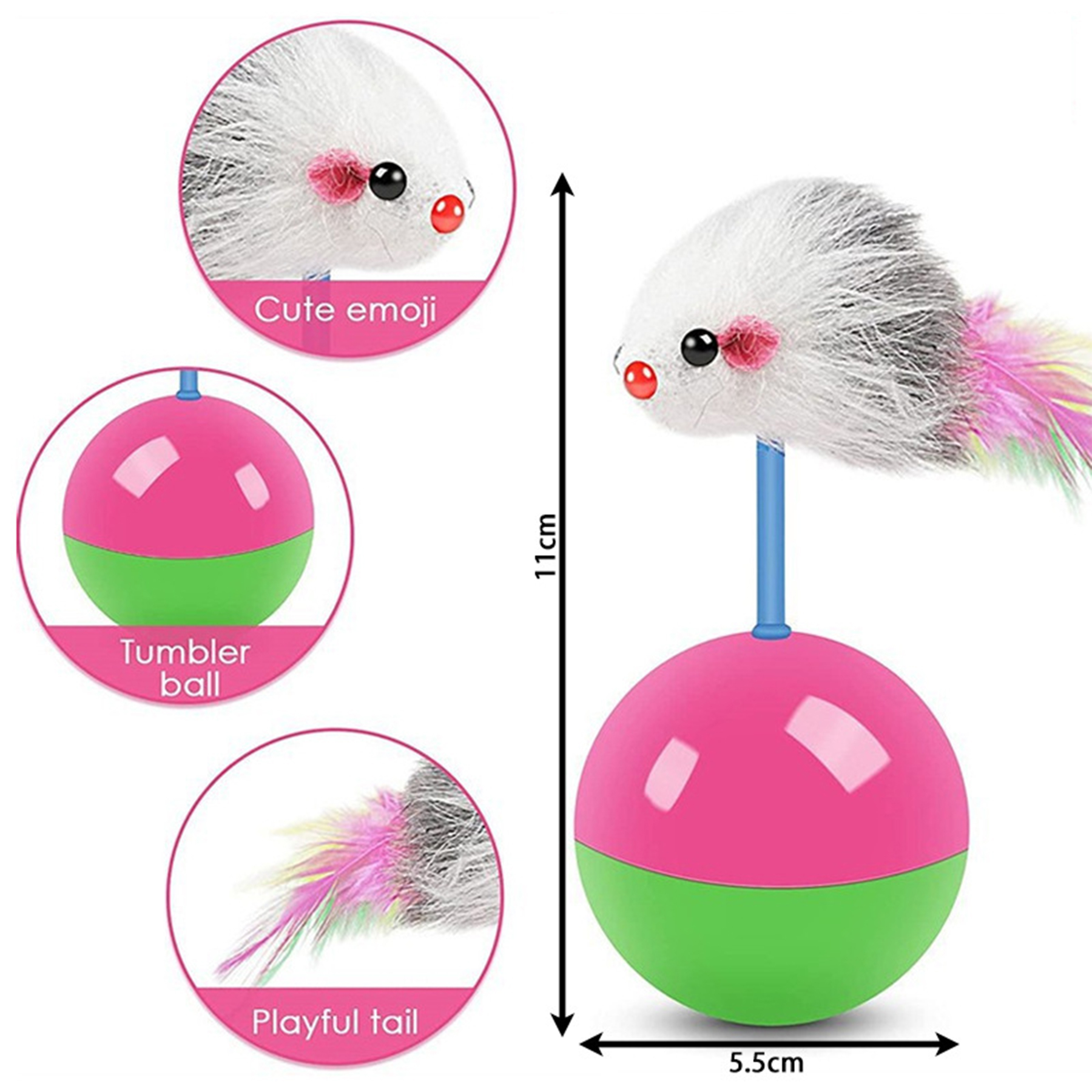 Roly Poly Mouse Self Hey Toy 2