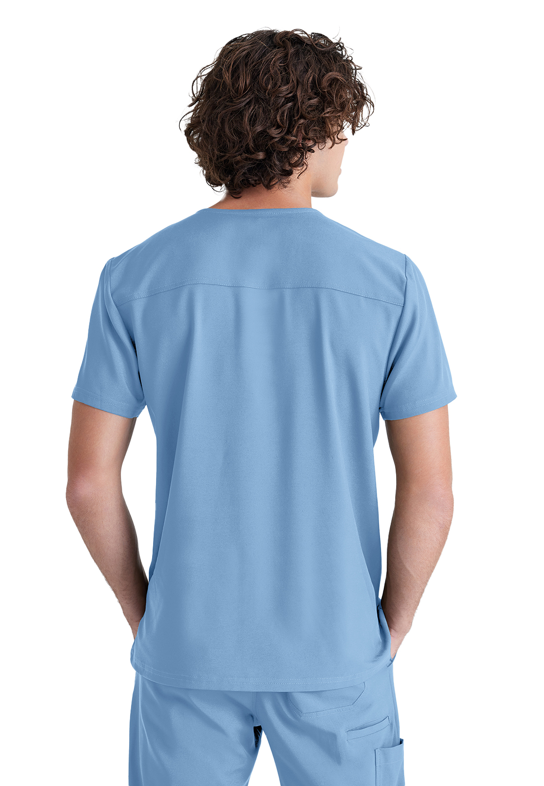 Grey's Anatomy Evolve Stretch - Men's One-Pocket V-Neck Journey Scrub Top 31