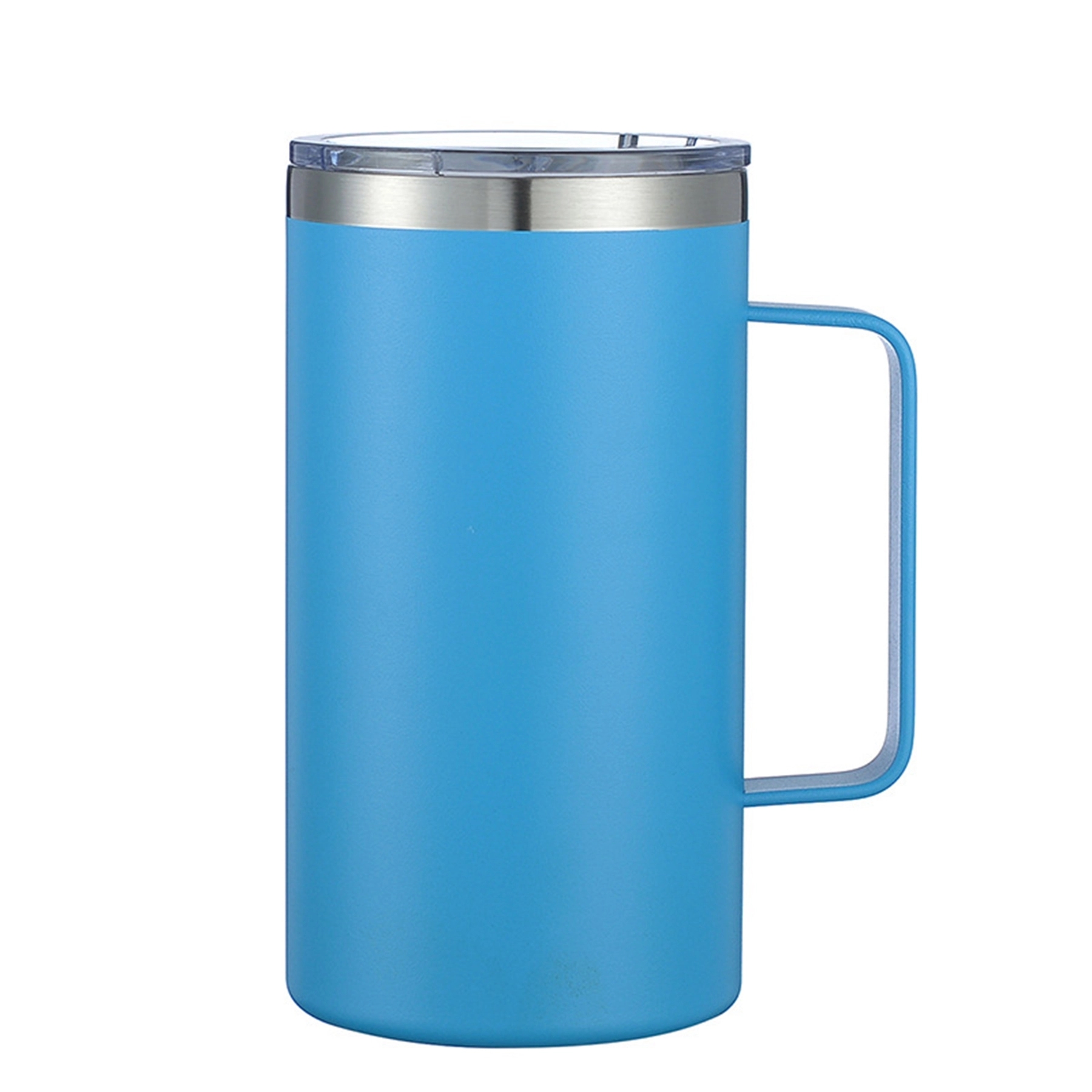 24 Oz Stainless Steel Vacuum Coffee Mug with Handle 22