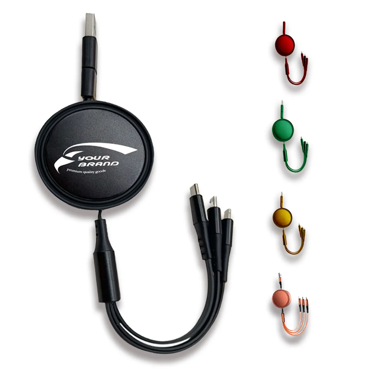 Portable Multi 3 In 1 Retractable USB Fast Charging Cable 2