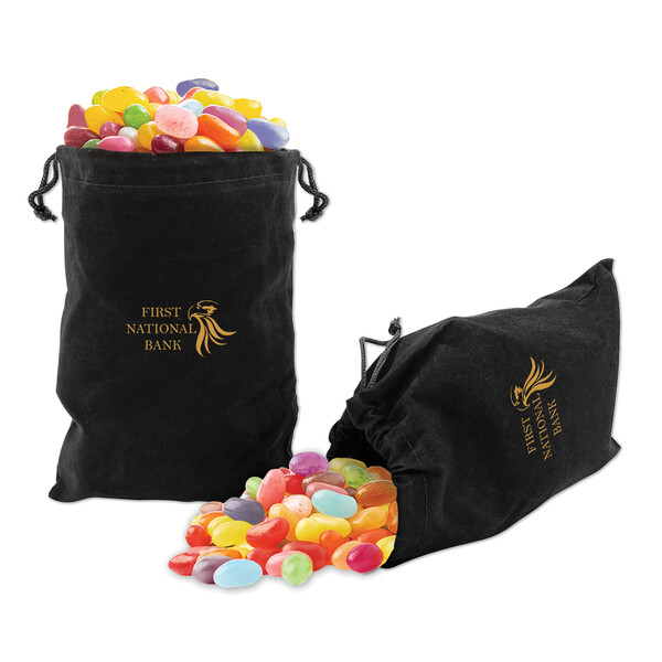 Jelly Belly Jelly Beans in Black Velour Gift Bag 2