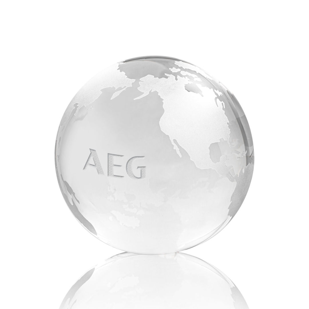 Globe Paperweight - Clear 16