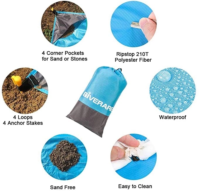 Outdoor Picnic Mat Beach Waterproof Blanket 4
