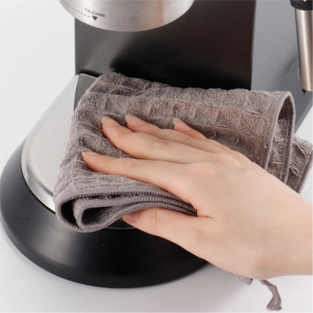 Waffle Microfiber Kitchen Towel With Hanging Loop 4