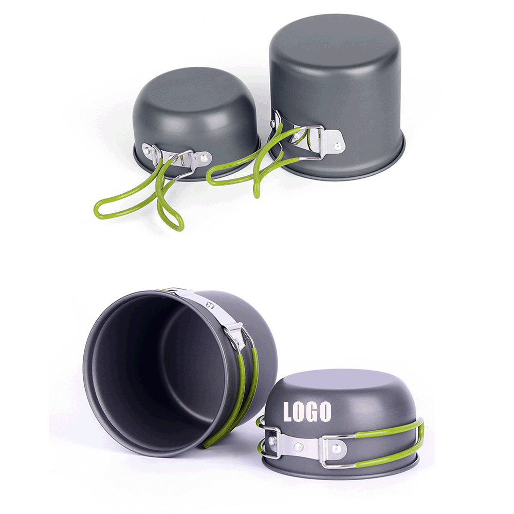 Camping Cookware Mess Kit / Backpacking Pot Gear Camping Cooking Pots and Pans Set 1