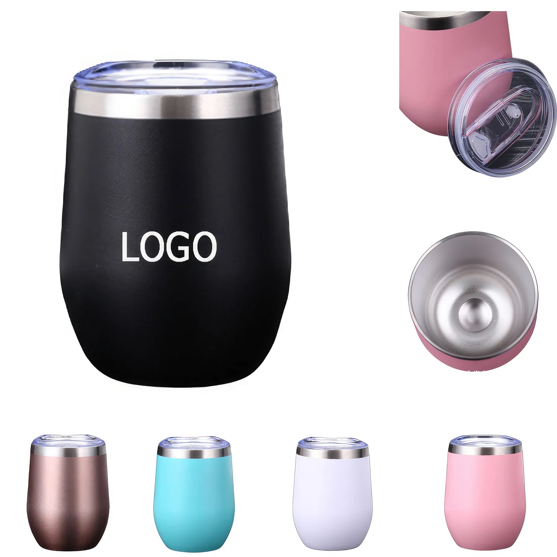 12oz Double Eggshell Big Belly Water Cup 2
