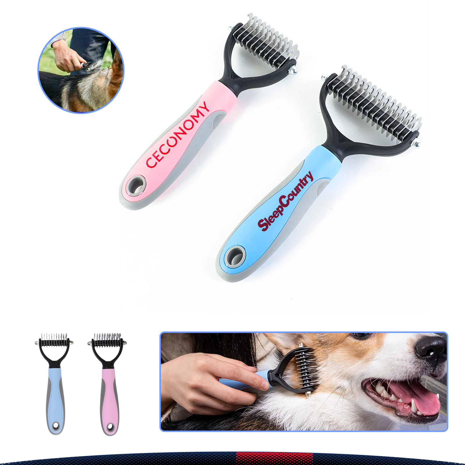 Double Sided Pet Grooming Brush 1