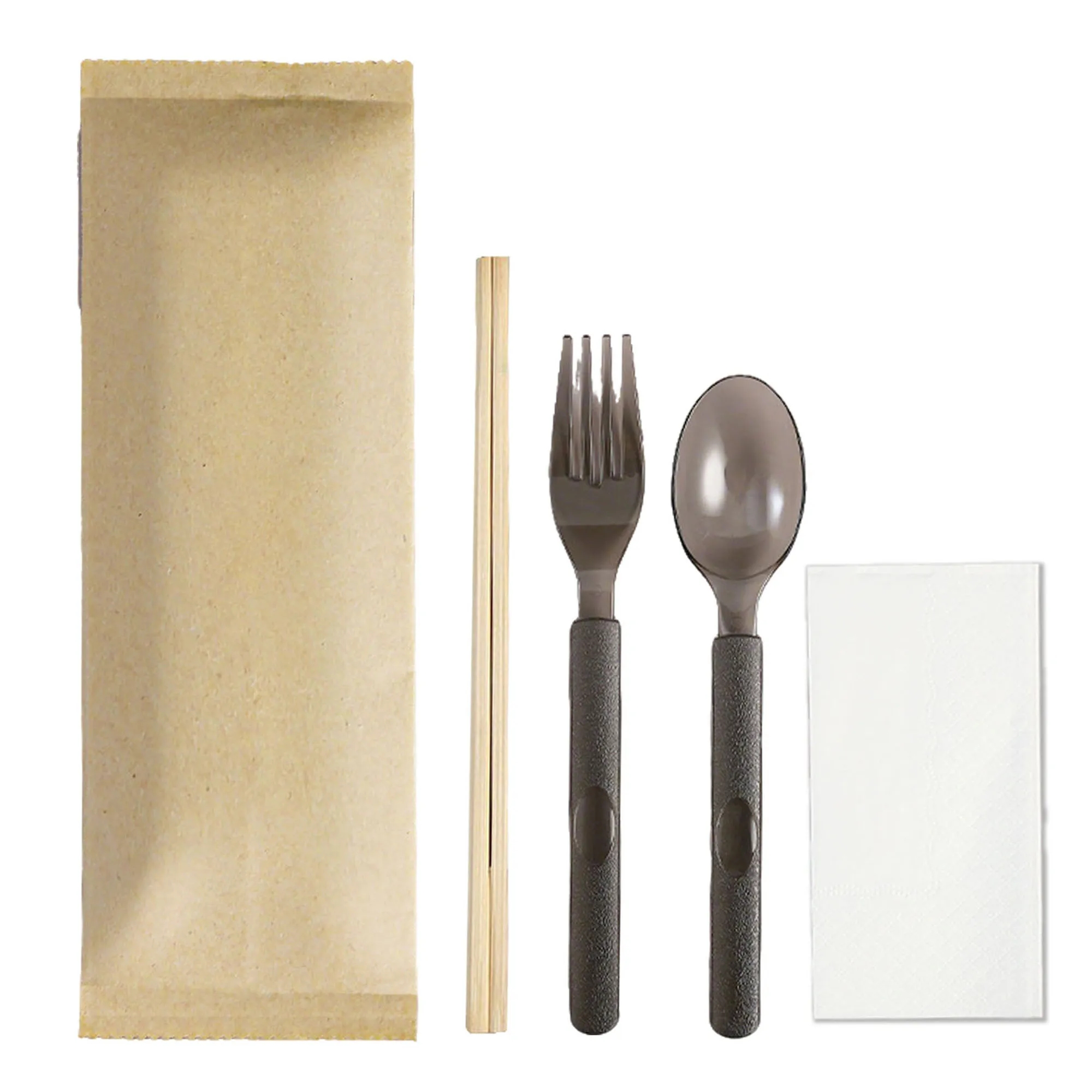 Knife Fork Spoon Chopsticks Disposable Tableware Set 5