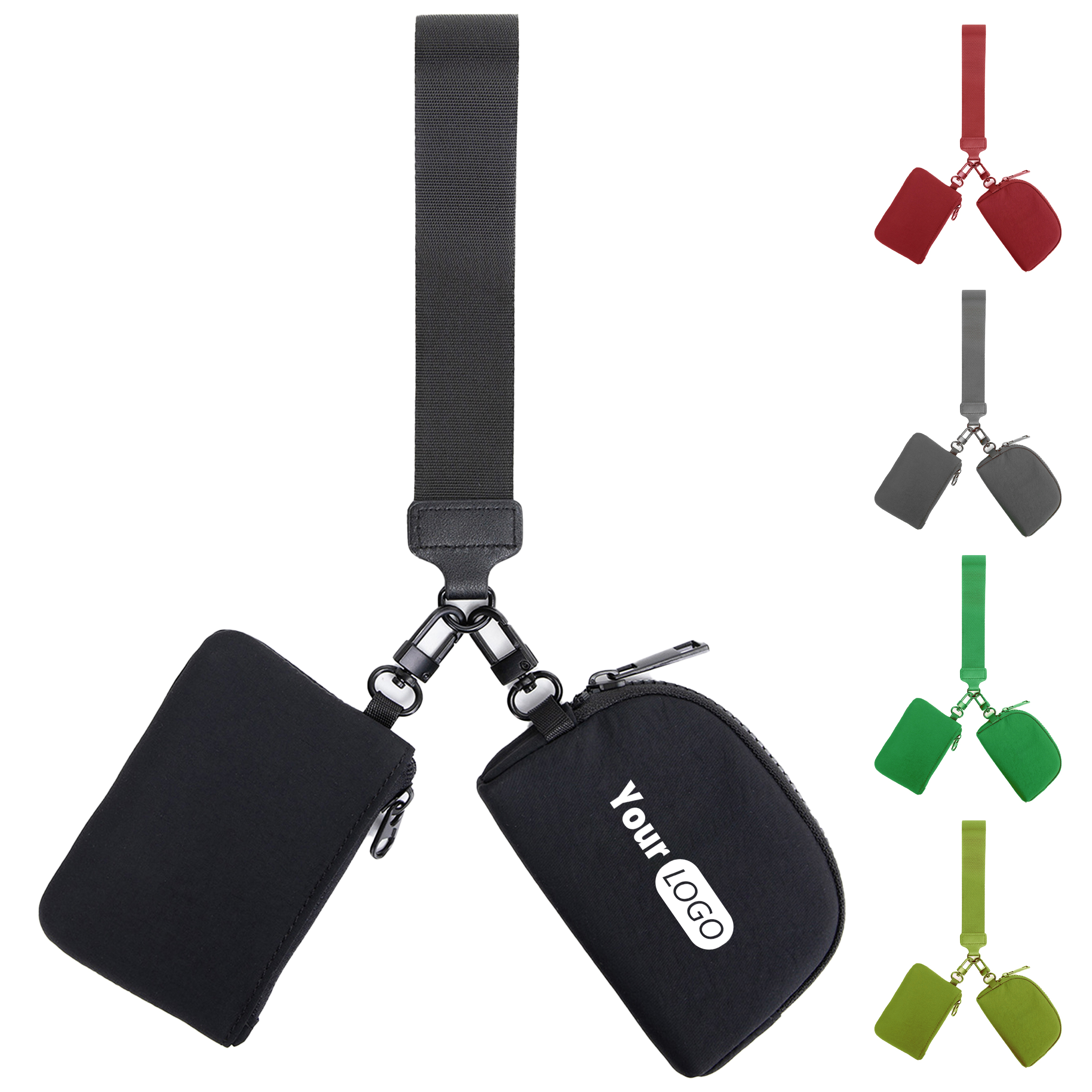 Nylon Compact And Convenient Mini Wrist Bag For Cards And Cash 4