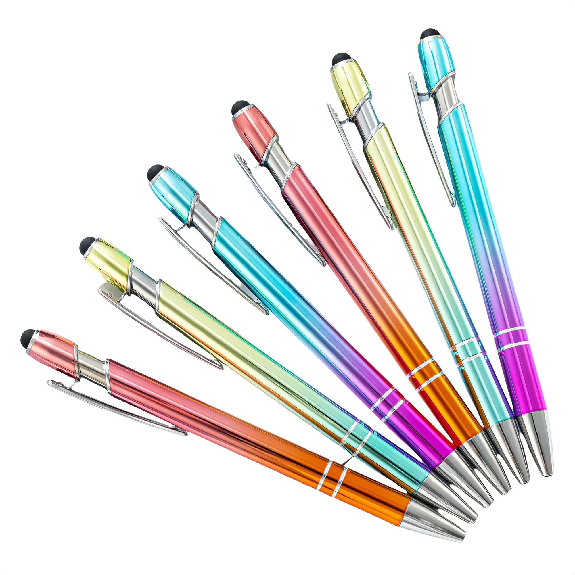 Gradient Color Stylus Metal Pen 8