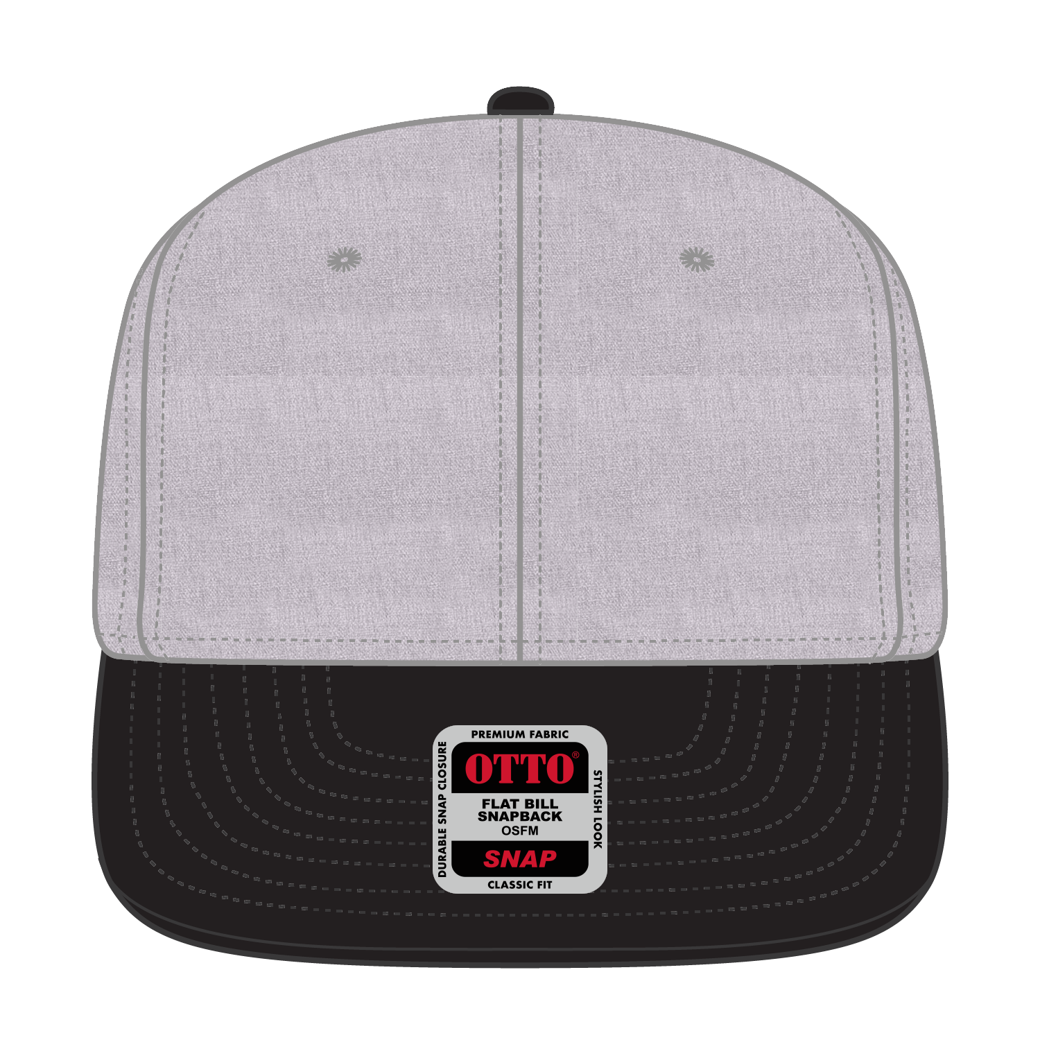 OTTO CAP® OTTO SNAP 6 Panel Pro Style Snapback Hat 40
