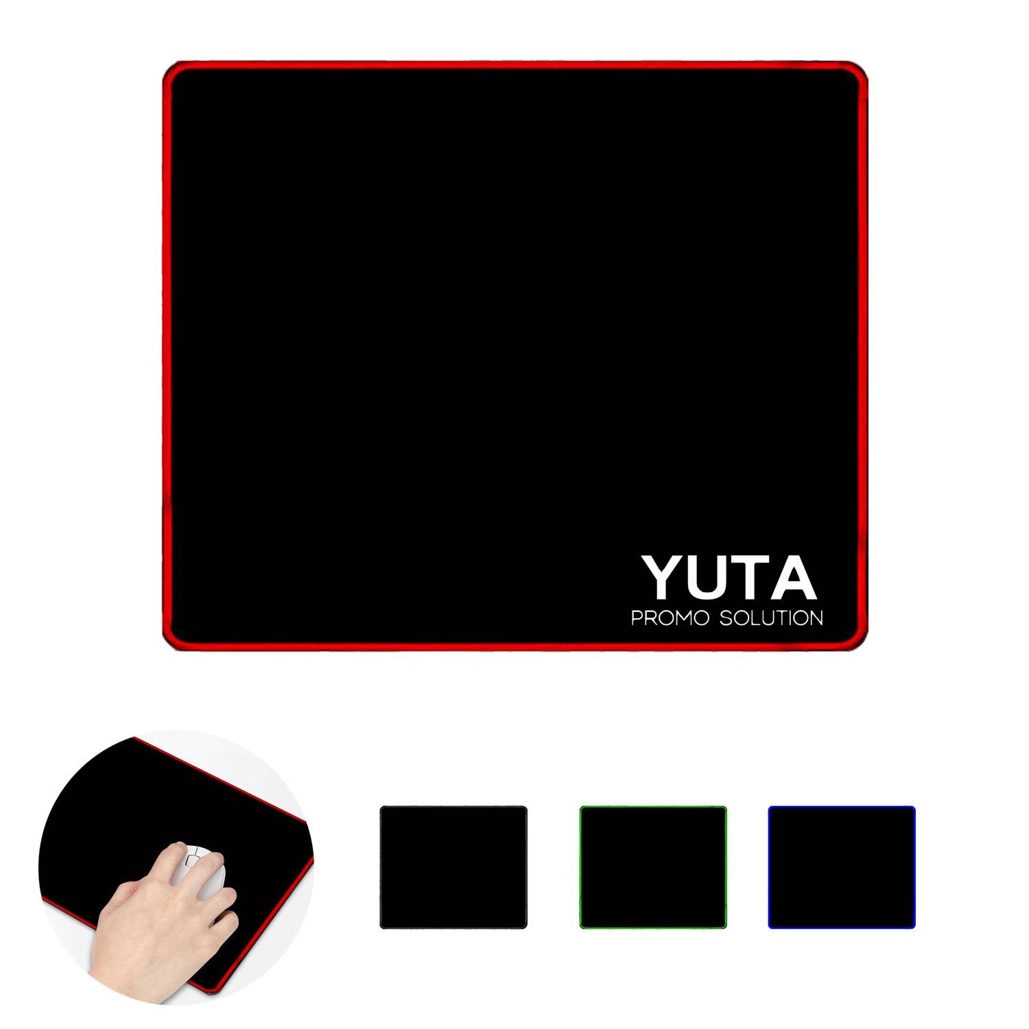 Stitched Edges Mouse Pad with Non-Slip Rubber Base for Gamer 2