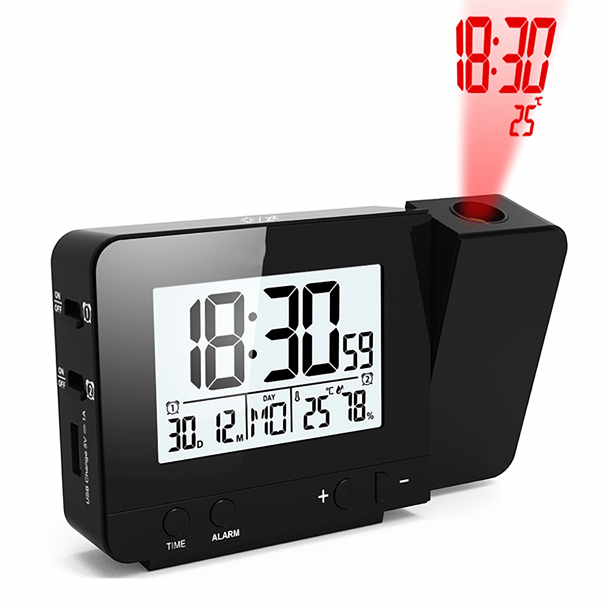 Weather Station Projection Alarm Clock 2