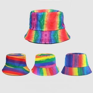 Reversible Rainbow Bucket Hat 3