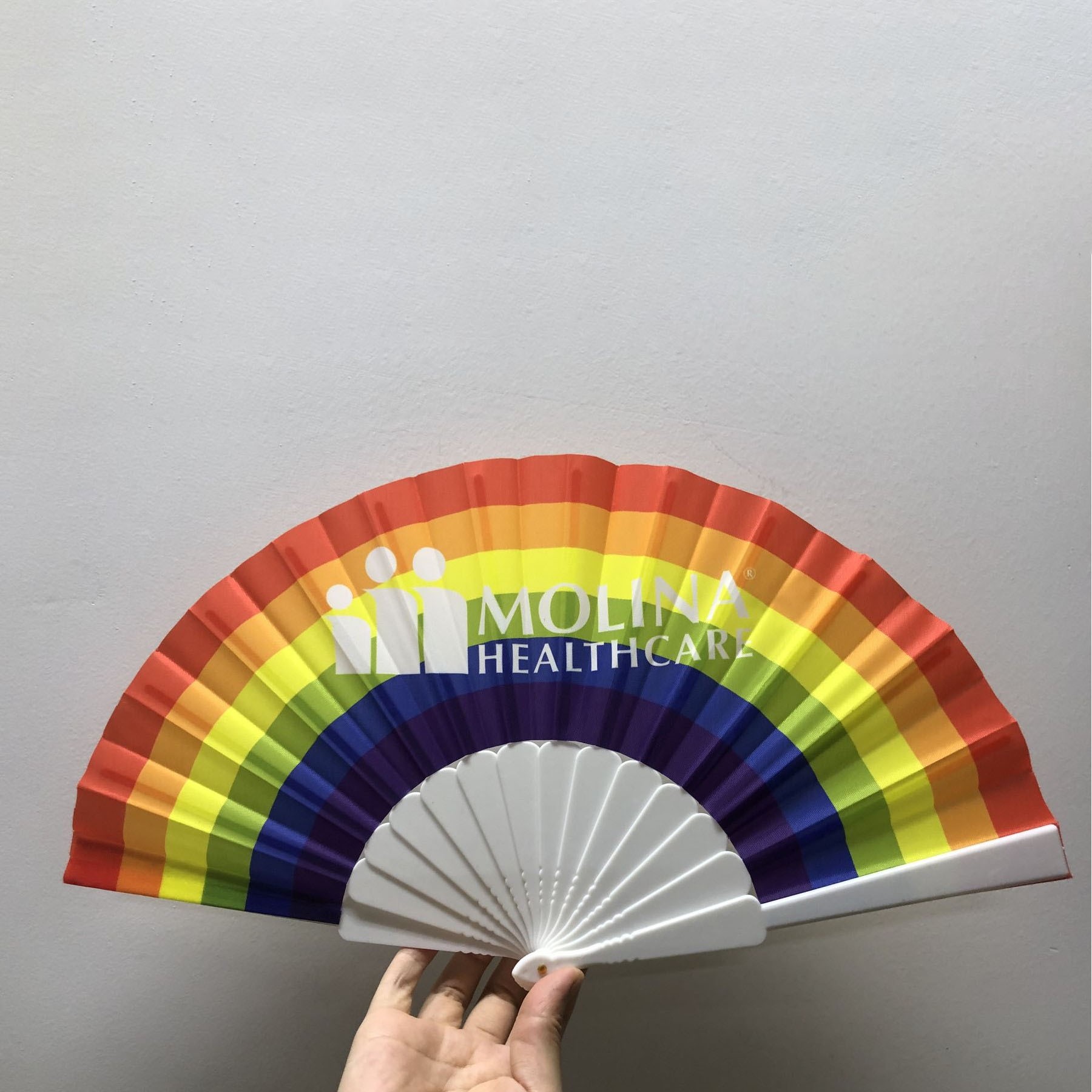 9 Inch Rainbow Pride Folding Hand Fans For Edm Music Club Event 11