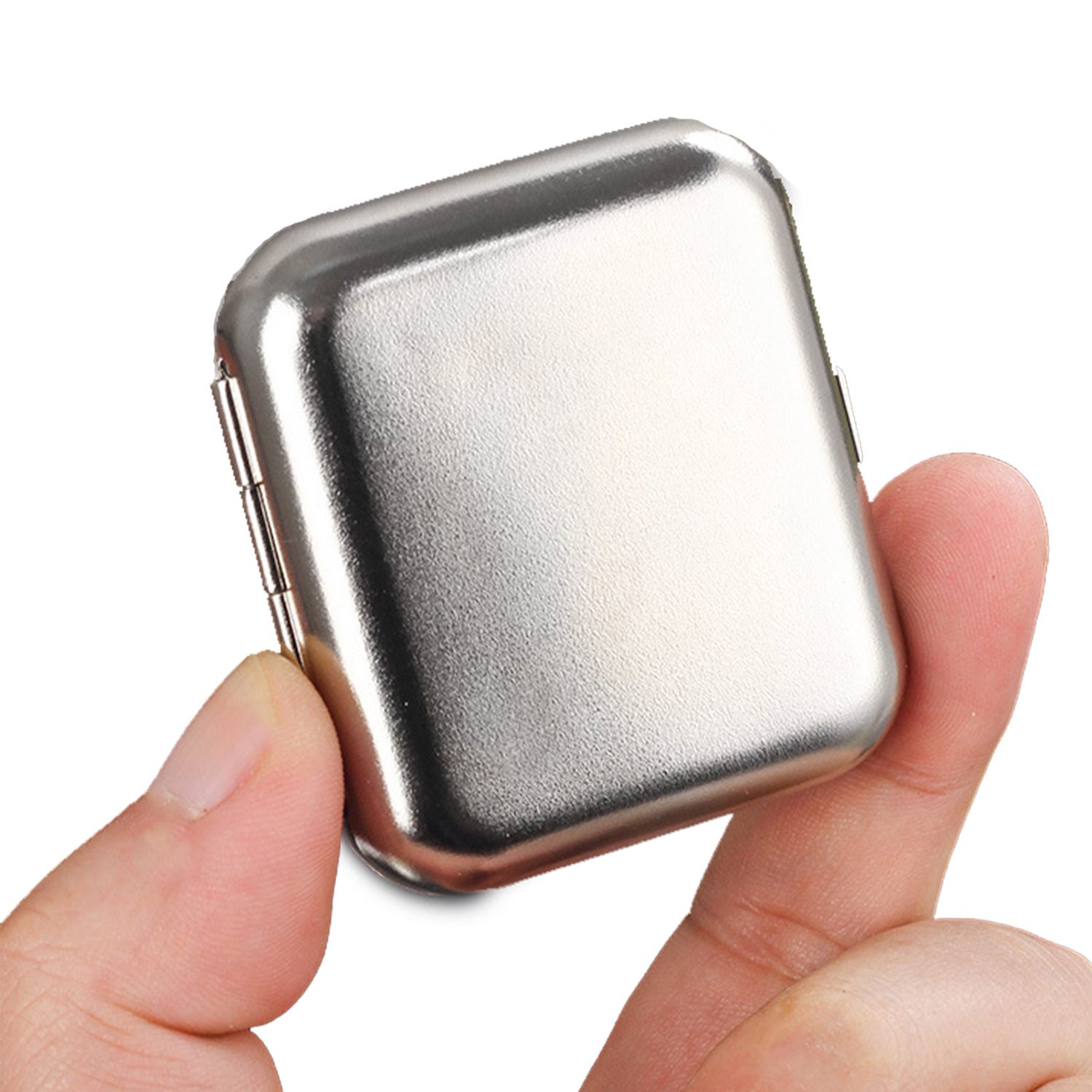 Mini Stainless Steel Square Ashtray 6